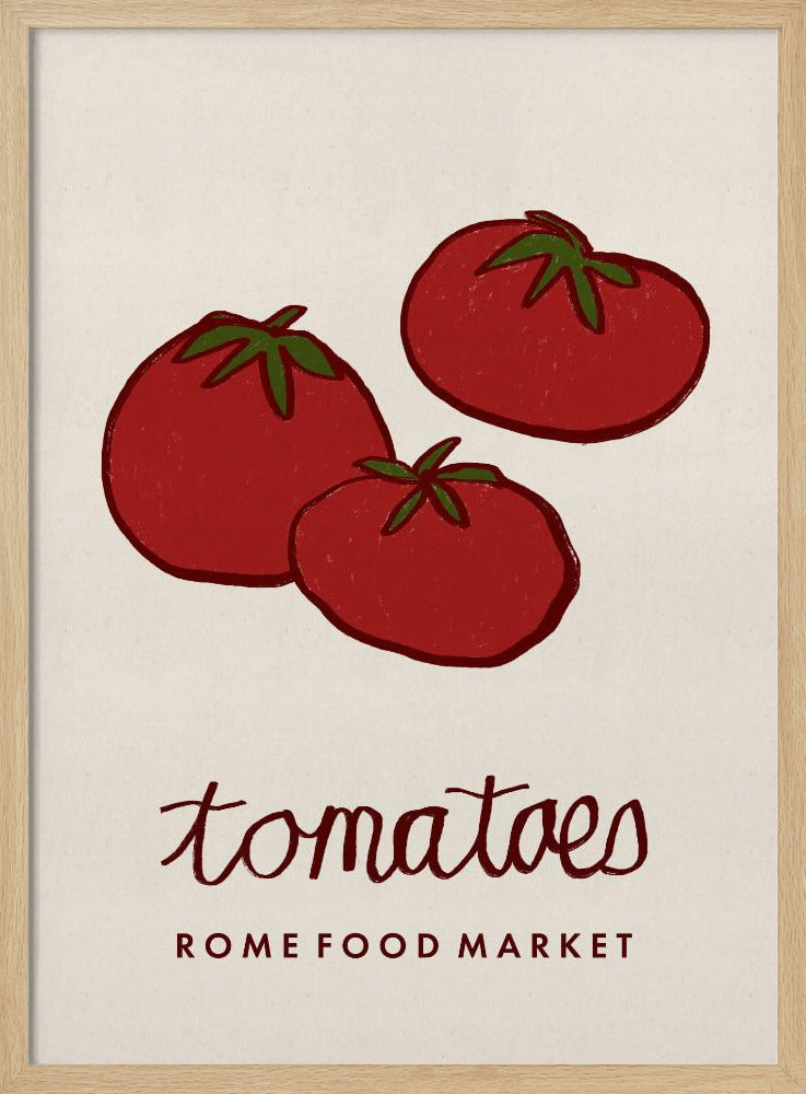 Food Art - Tomatenmarkt Rome | Poster