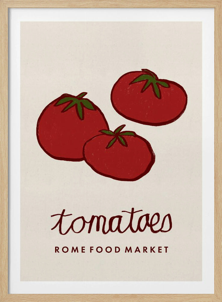 Food Art - Tomatenmarkt Rome | Poster