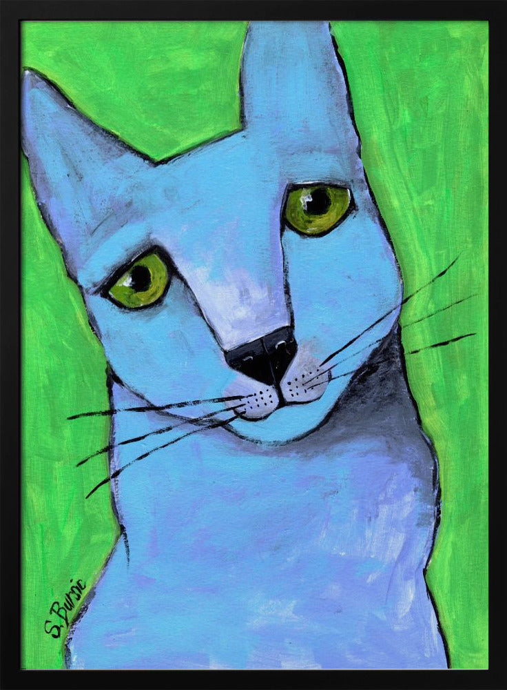 De grote blauwe kat | Poster