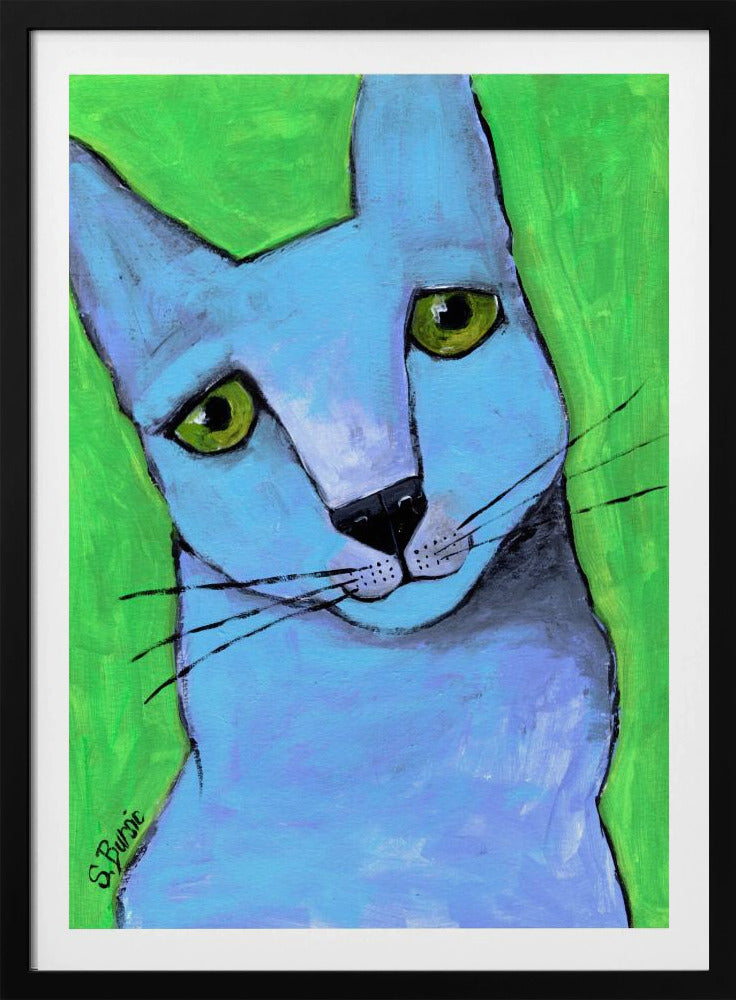 De grote blauwe kat | Poster