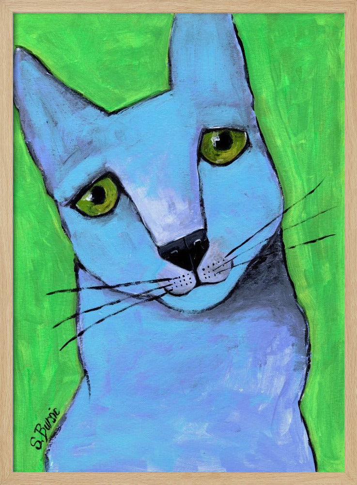 De grote blauwe kat | Poster