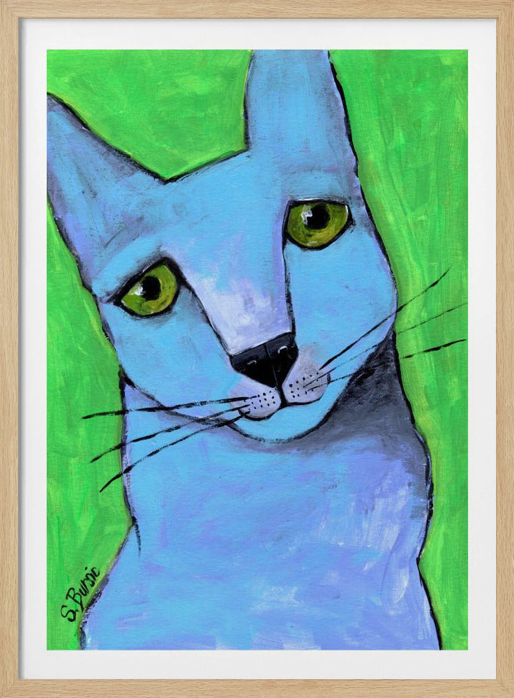 De grote blauwe kat | Poster