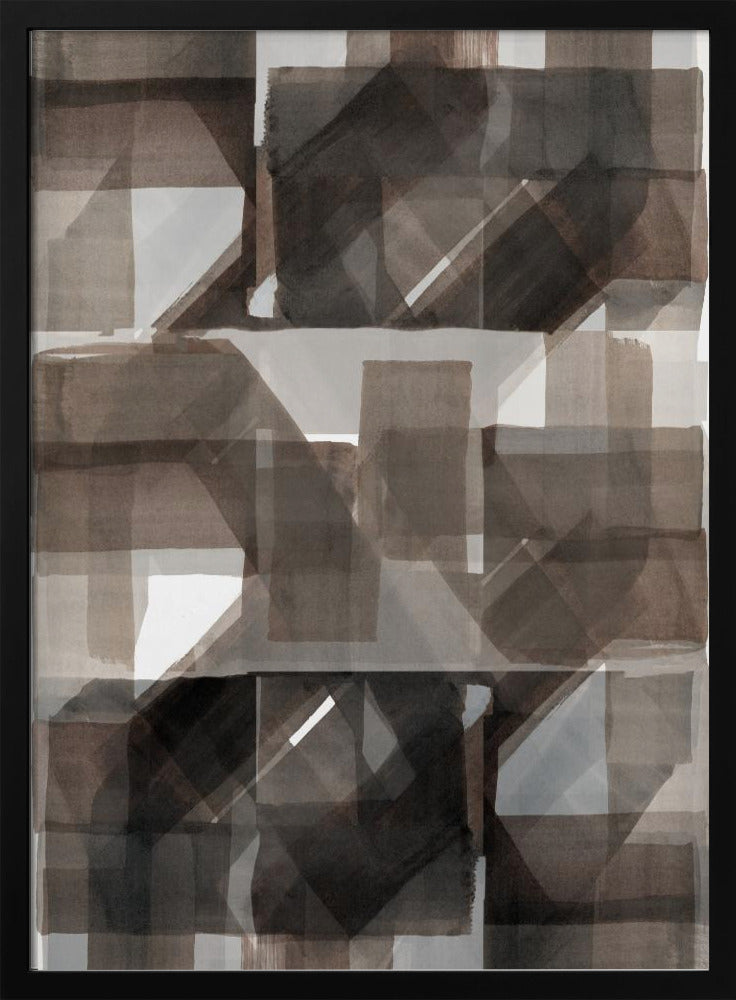 Abstract Donker Gehamerd 2 | Poster