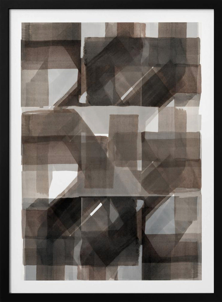Abstract Donker Gehamerd 2 | Poster