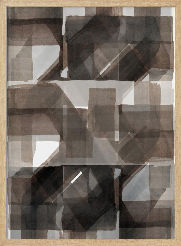 Abstract Donker Gehamerd 2 | Poster