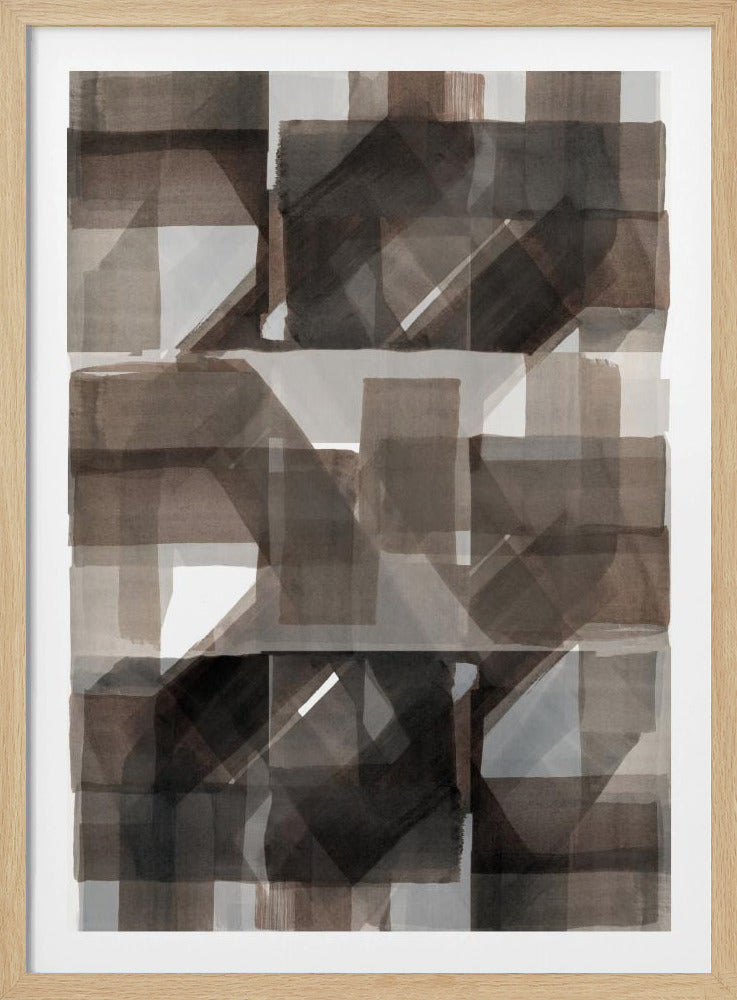 Abstract Donker Gehamerd 2 | Poster