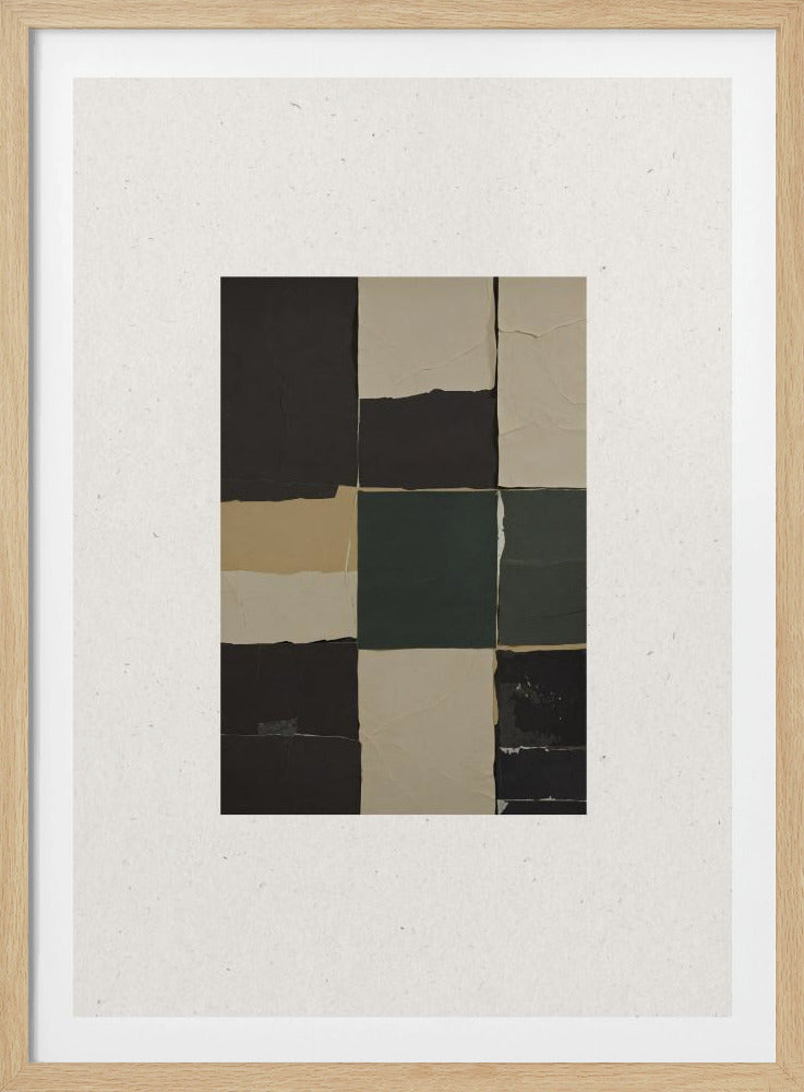 Gestructureerde rasterharmonie | Poster