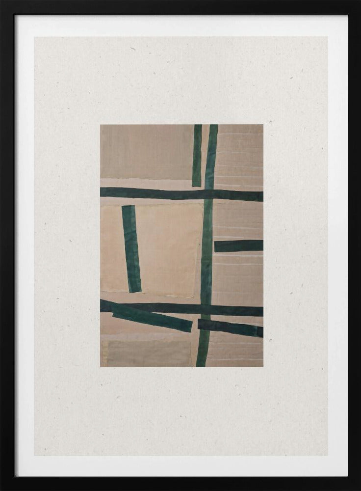Gedempte rasterlijnen | Poster