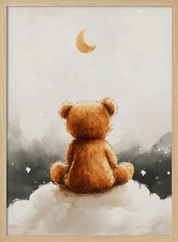 Maanverlichte berendromen | Poster