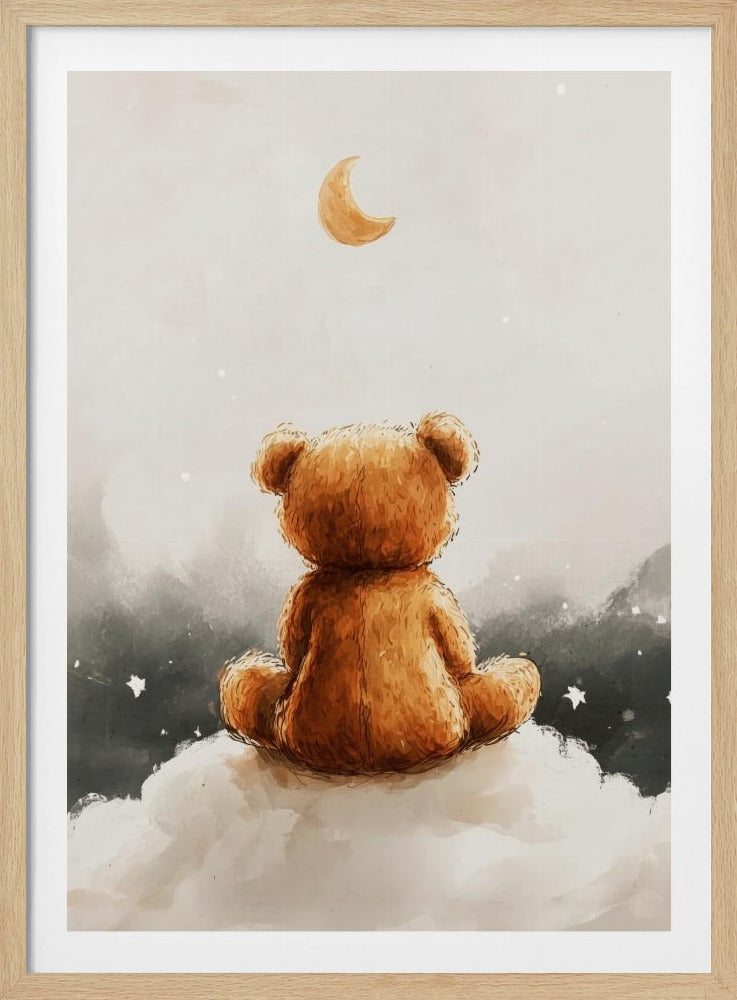 Maanverlichte berendromen | Poster