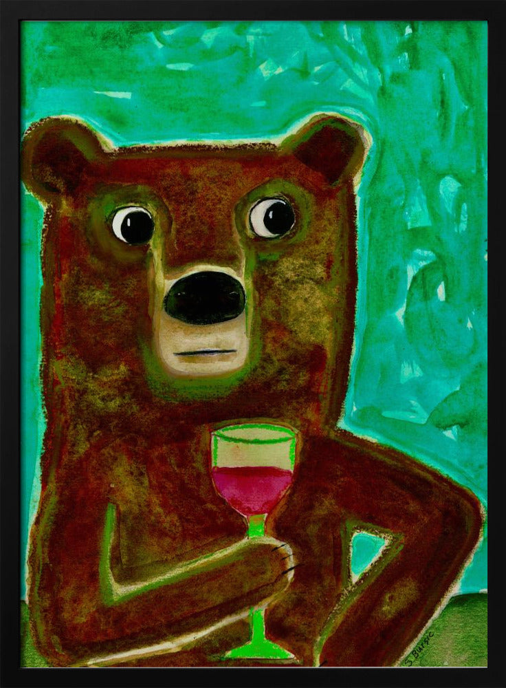 Meneer Beer aan de balie | Poster