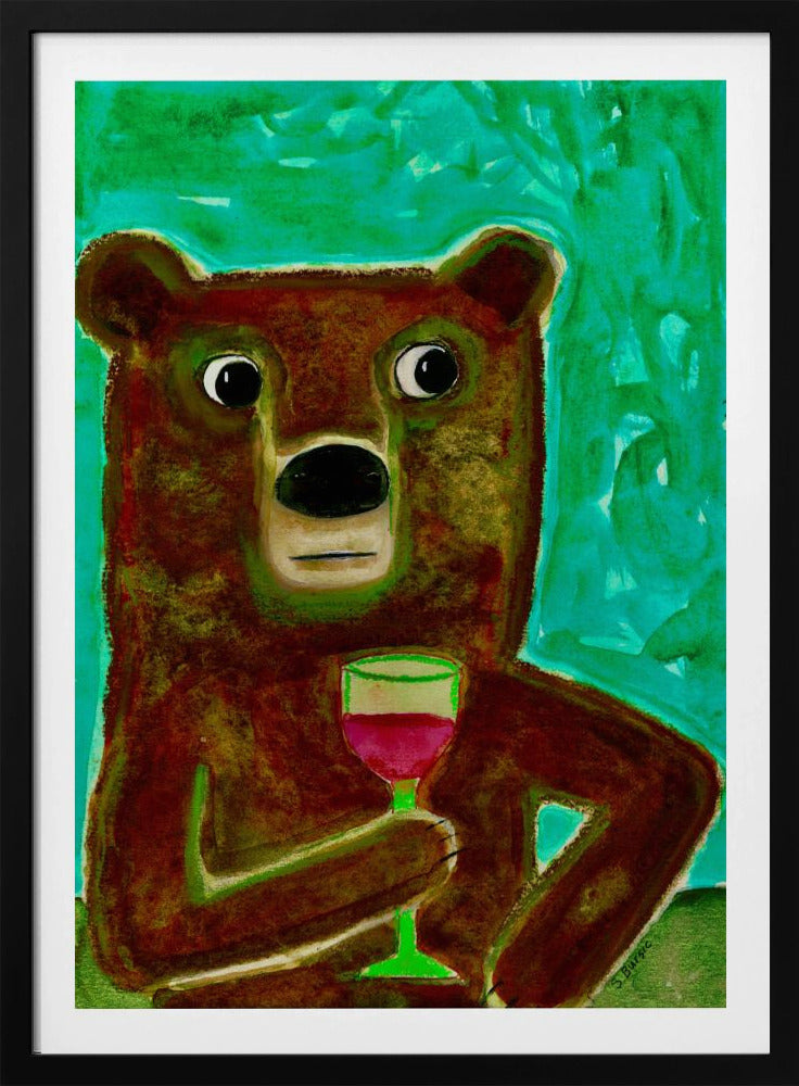 Meneer Beer aan de balie | Poster
