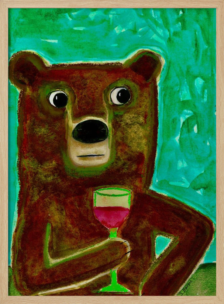Meneer Beer aan de balie | Poster
