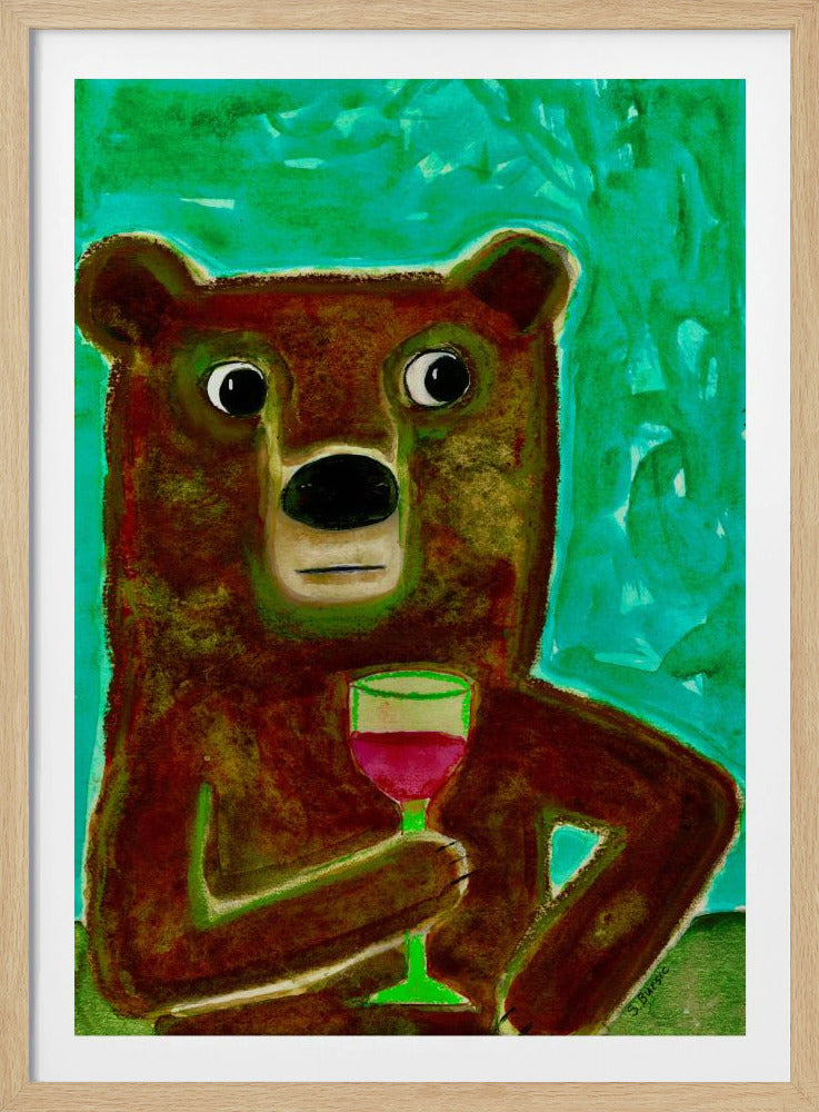 Meneer Beer aan de balie | Poster