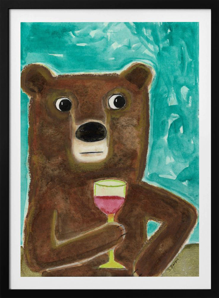 Meneer Beer aan de balie | Poster