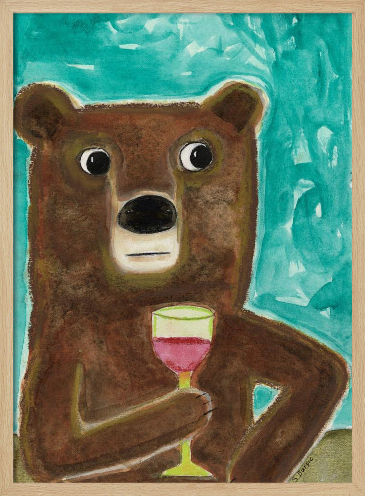 Meneer Beer aan de balie | Poster