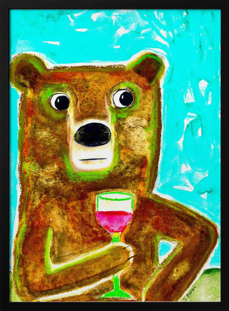 Meneer Beer aan de balie | Poster