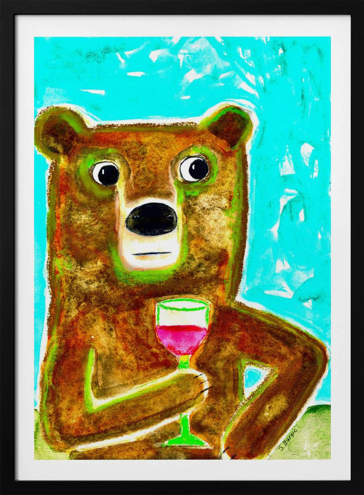 Meneer Beer aan de balie | Poster