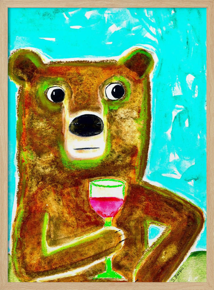 Meneer Beer aan de balie | Poster