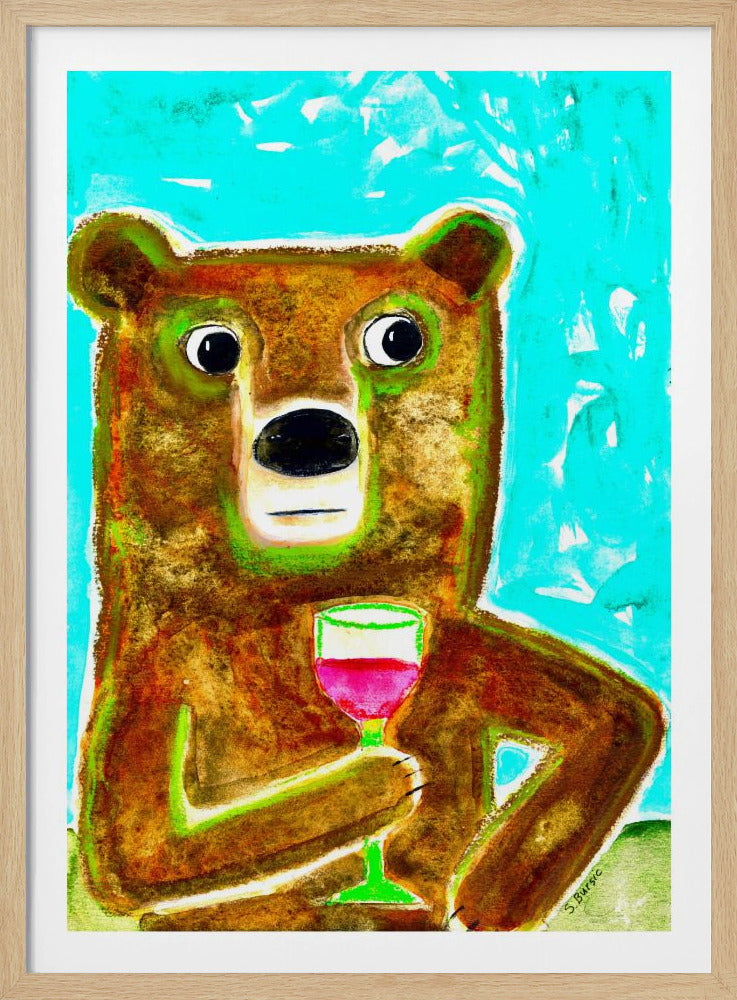 Meneer Beer aan de balie | Poster