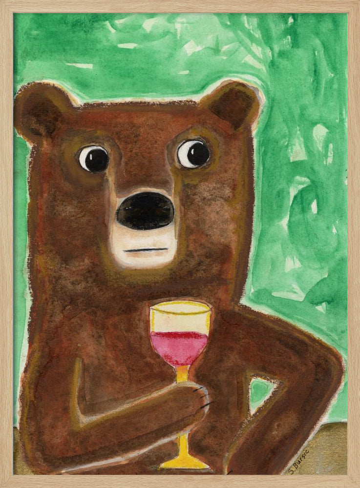Meneer Beer aan de balie | Poster