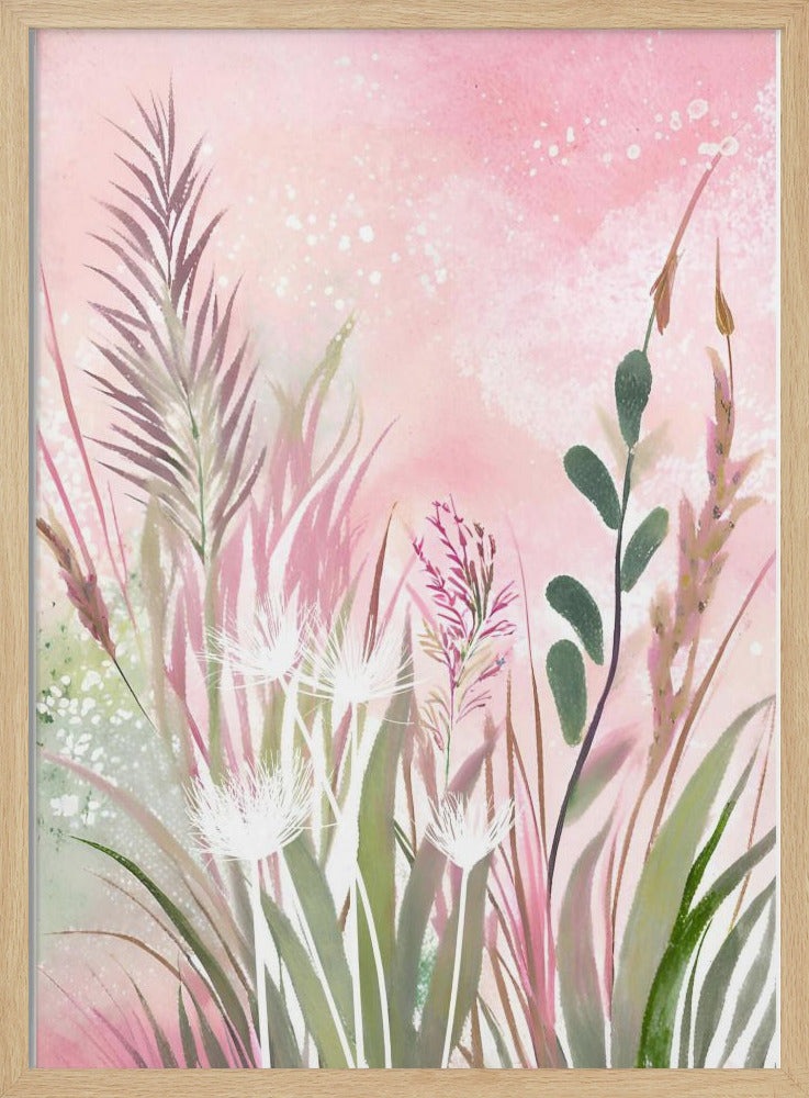 Pink and Green 32 | Poster