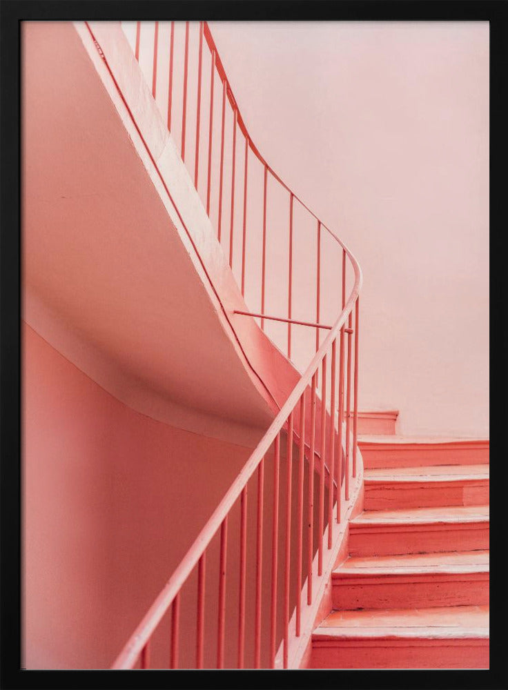 Pink Steps Cannes | Architectural Minimalism | Poster