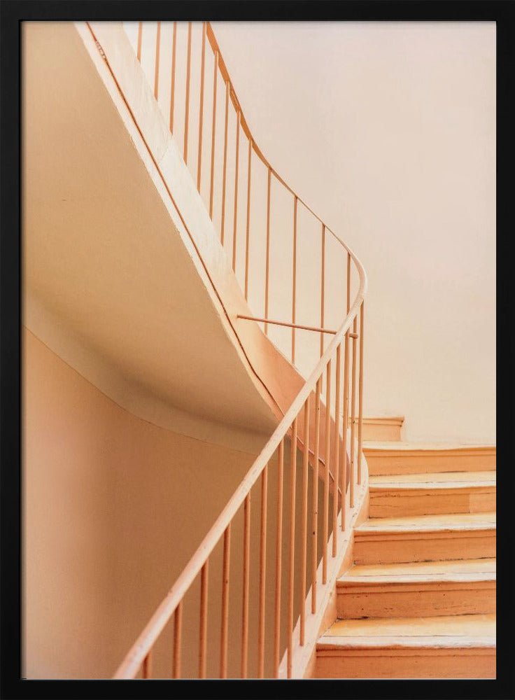 Orange Steps | Architectural Minimalism | Poster