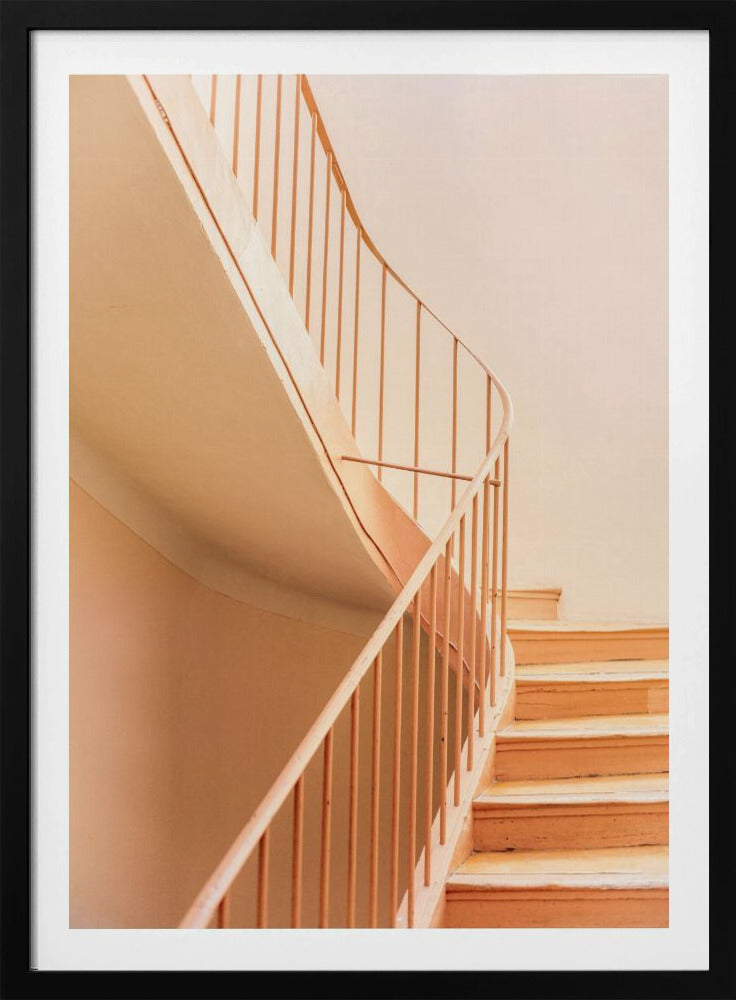 Orange Steps | Architectural Minimalism | Poster