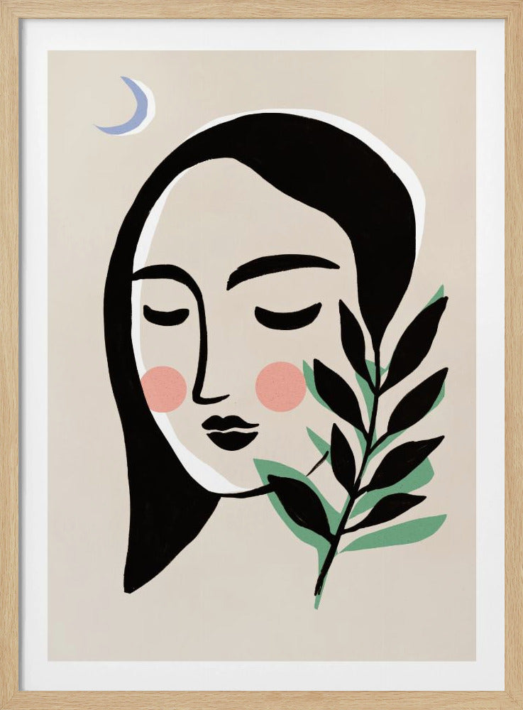 Maanverlichte sereniteit | Poster