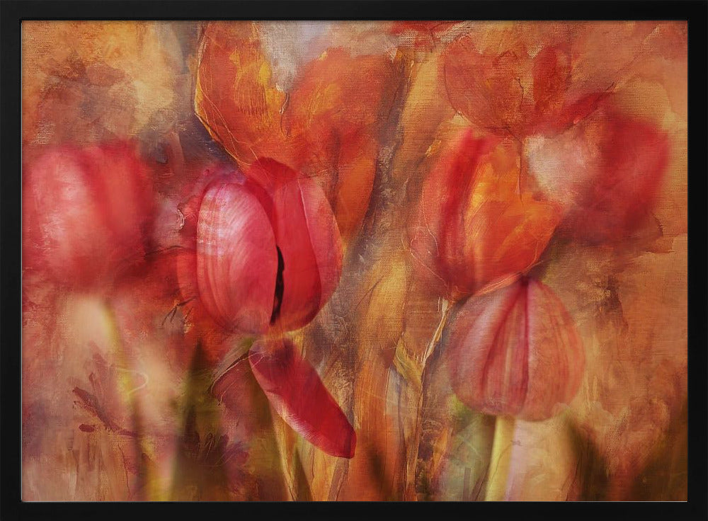 Schilderachtige tulpen | Poster