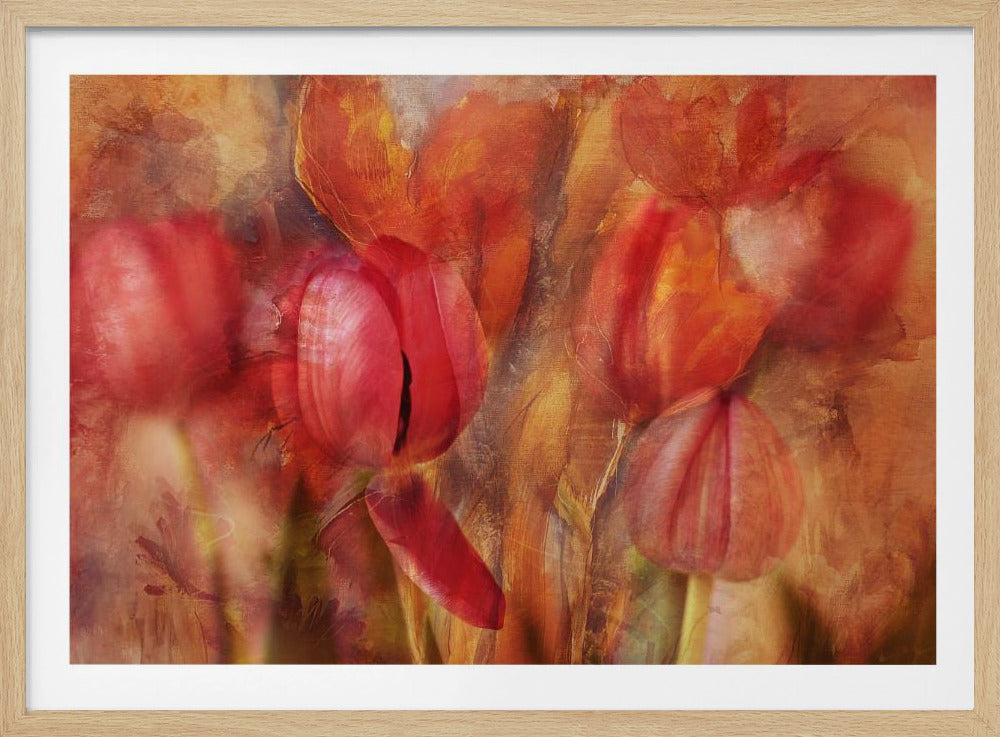 Schilderachtige tulpen | Poster