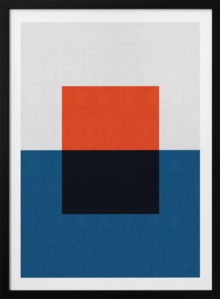 Blauw en rood 2 | Poster
