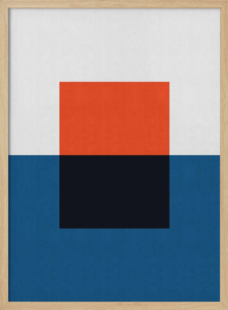 Blauw en rood 2 | Poster
