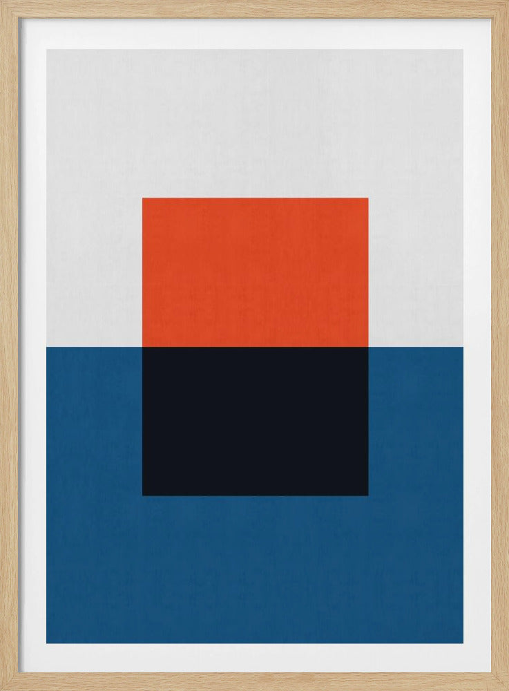 Blauw en rood 2 | Poster