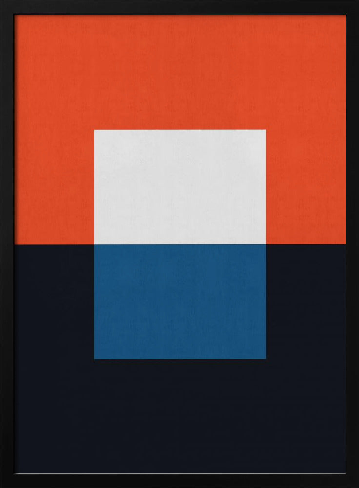 Blauw en rood 3 | Poster