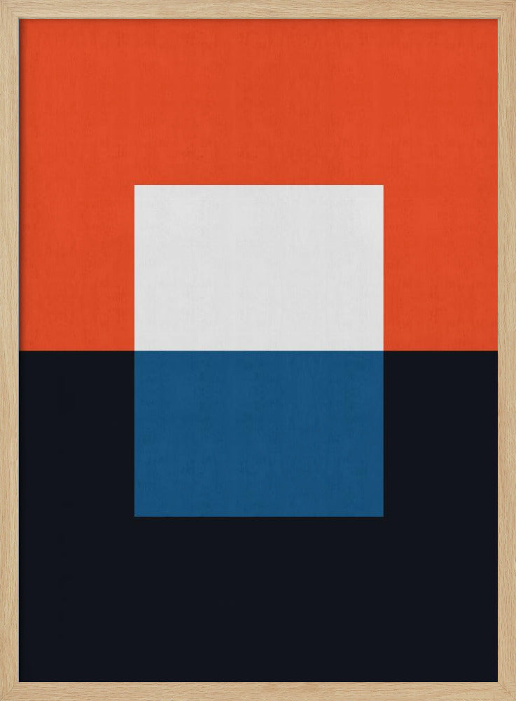 Blauw en rood 3 | Poster