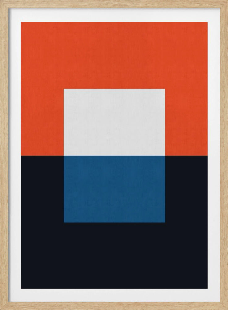 Blauw en rood 3 | Poster