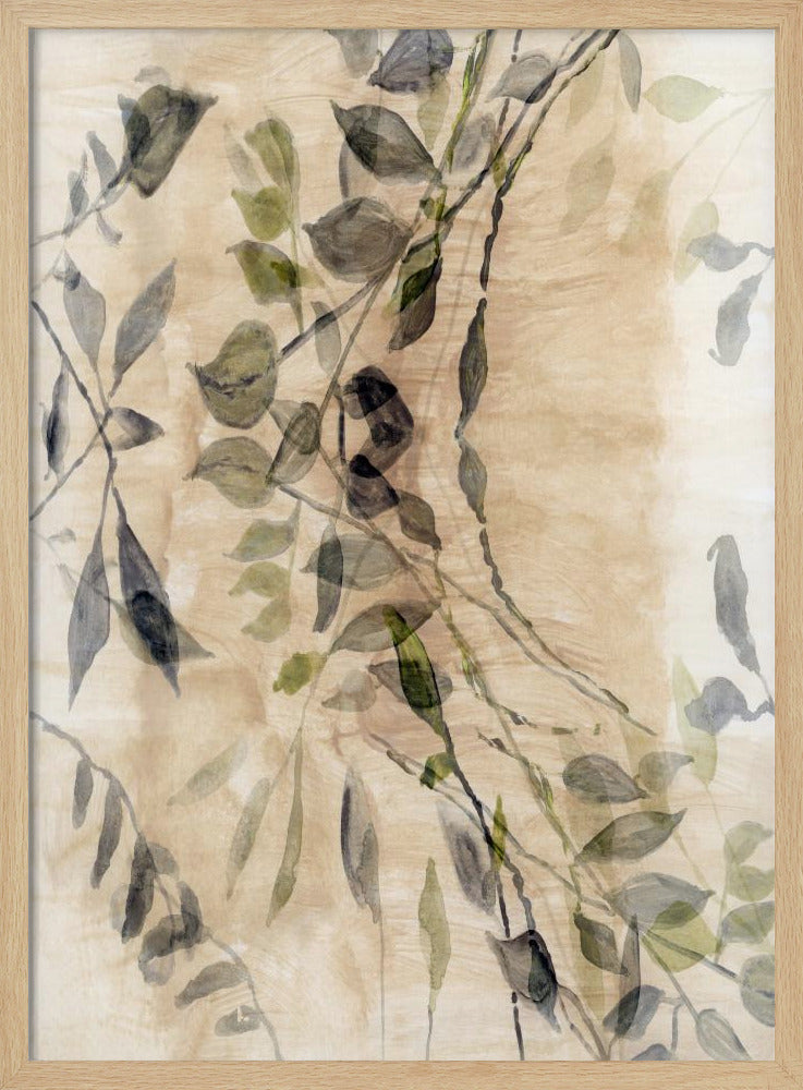 Colour Washed Leaves No3 | Poster
