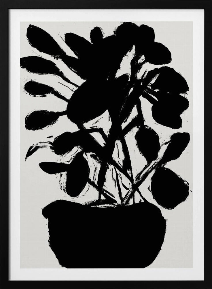 Potted Plant Silhouette No1 | Poster