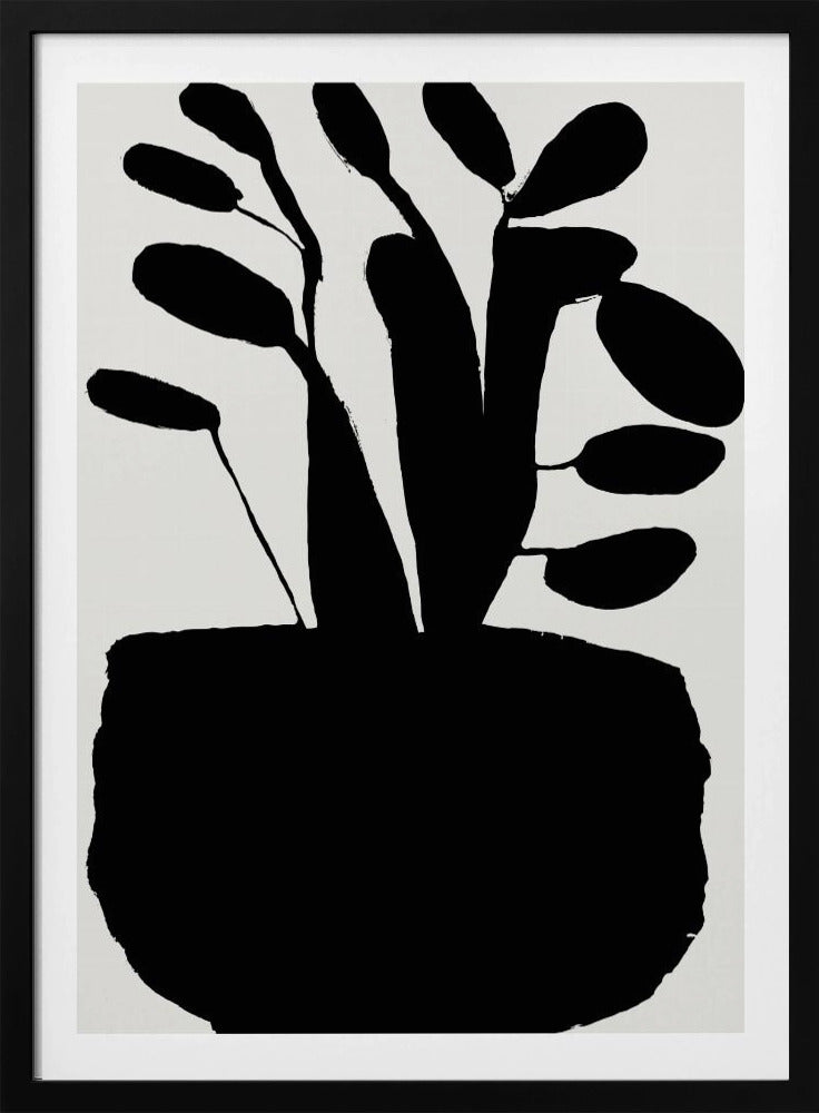 Potted Plant Silhouette No2 | Poster