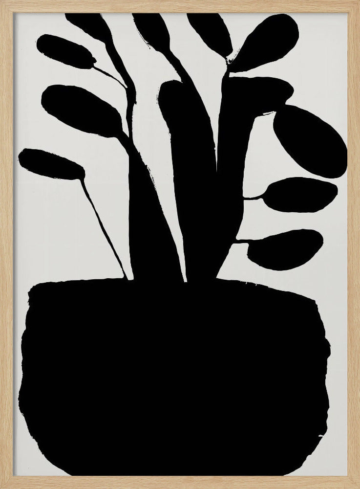 Potted Plant Silhouette No2 | Poster