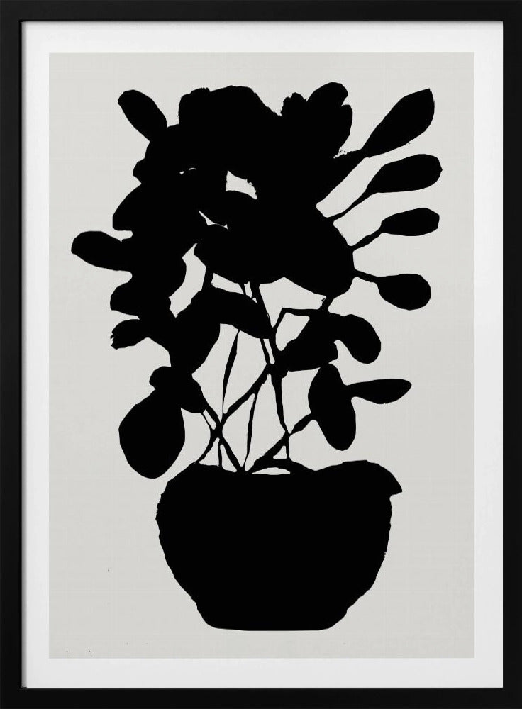 Potted Plant Silhouette No3 | Poster