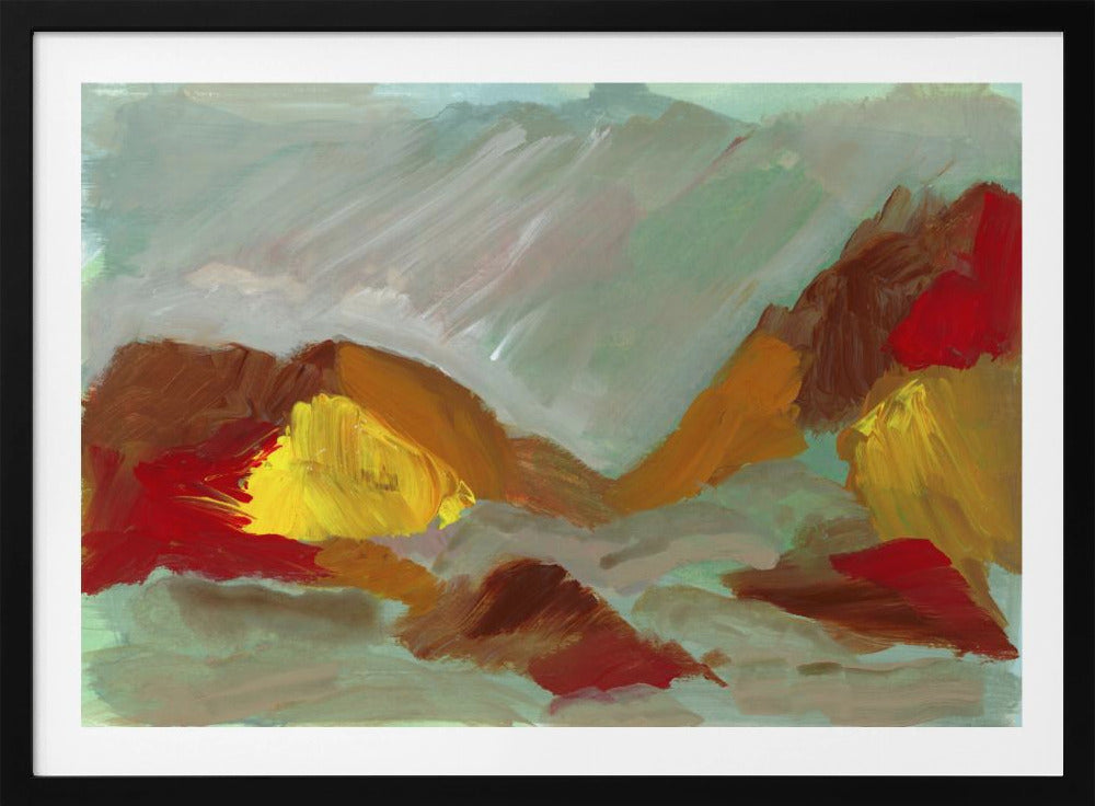 Wild terreinlandschap | Poster
