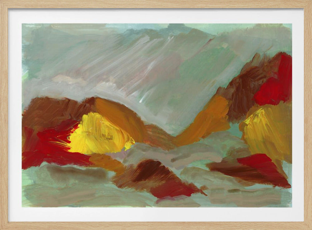 Wild terreinlandschap | Poster