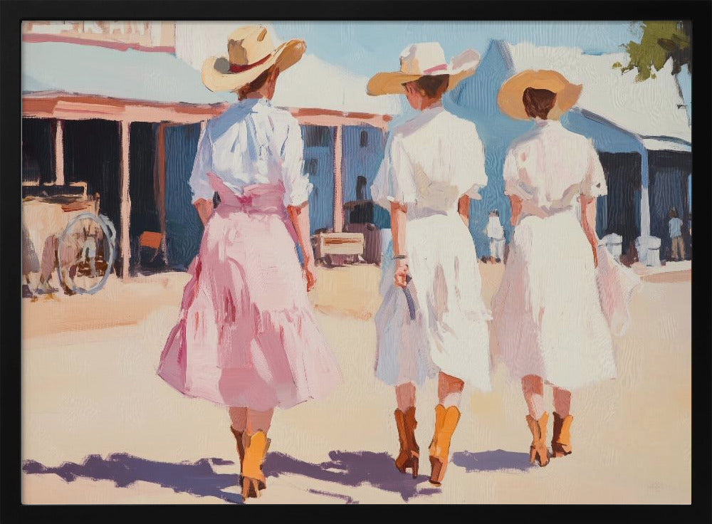 Retro Western Dames | Poster