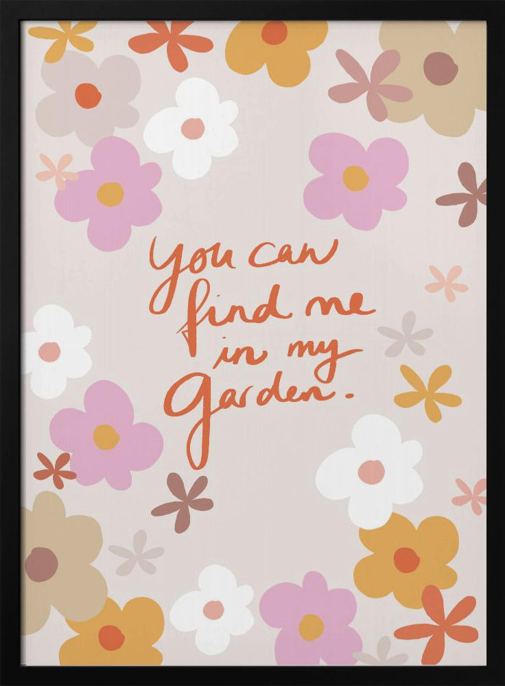 Vind mij in mijn tuin 1 | Poster