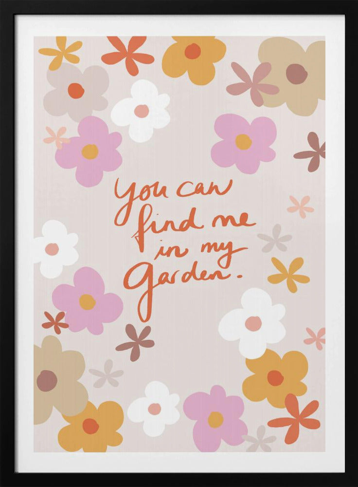 Vind mij in mijn tuin 1 | Poster