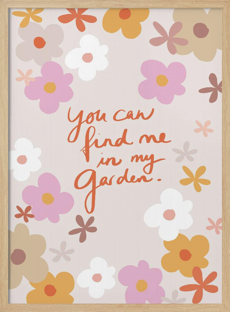 Vind mij in mijn tuin 1 | Poster