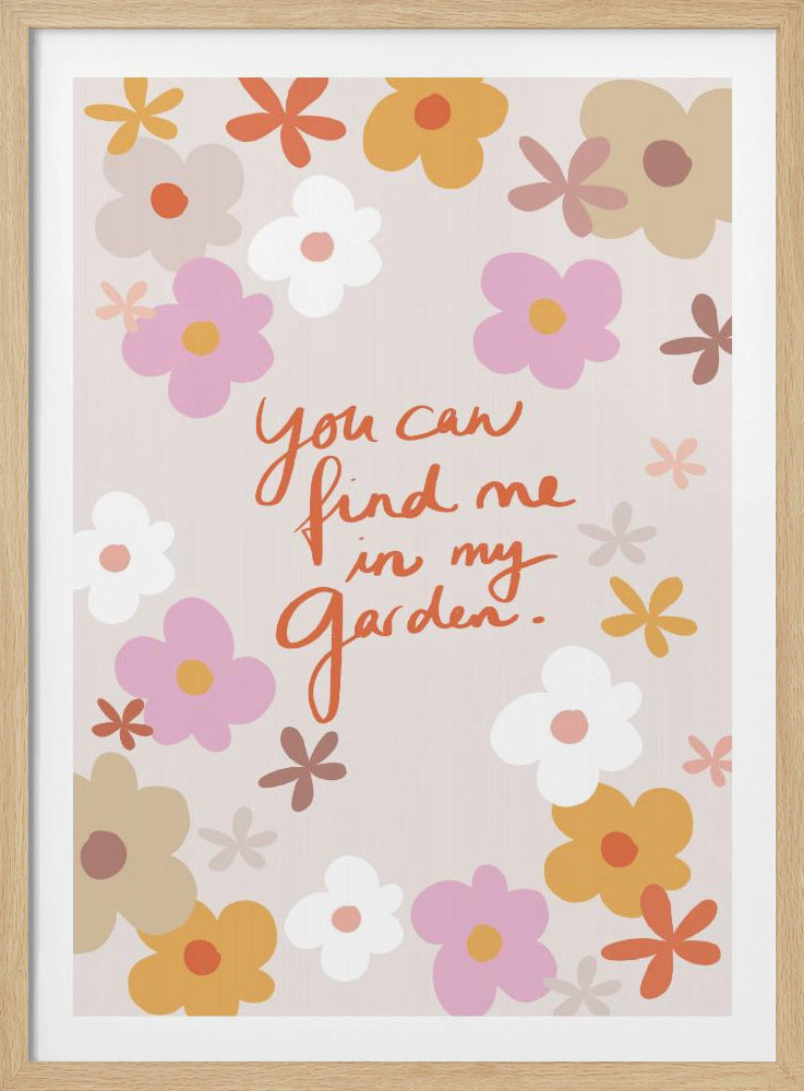 Vind mij in mijn tuin 1 | Poster